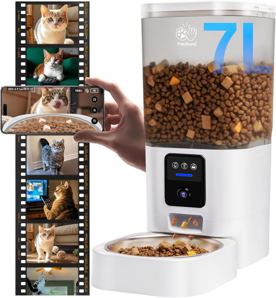 Frienhund Automatic Cat Feeder with 2K Camera